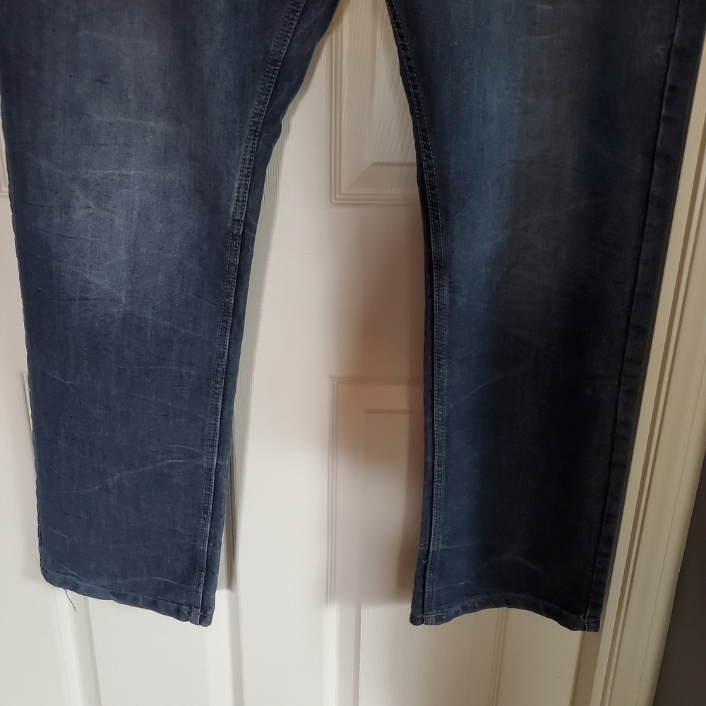 Free Planet Denim Blue Jeans Straight Leg Men's Size 40WX32L - Picture 4 of 12